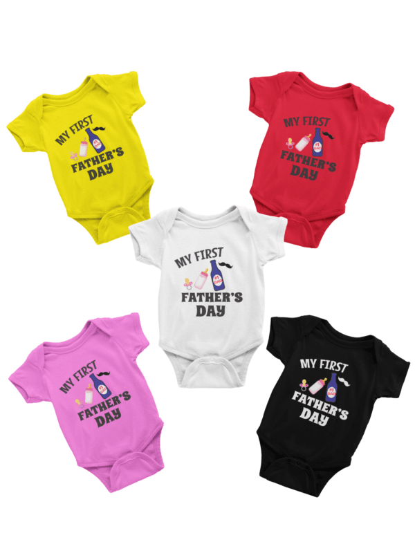 Adorable Onesie: A Soft & Stylish Baby Romper For Father`s  day. - Image 2
