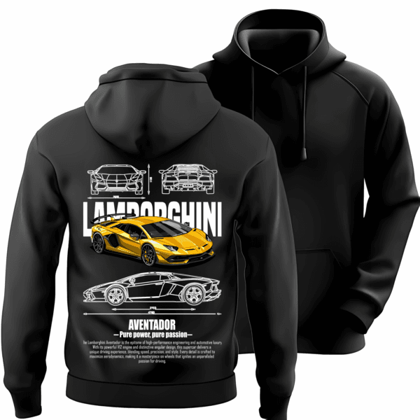 Speed & Style: LAMBORGHINI Men's Hoodie