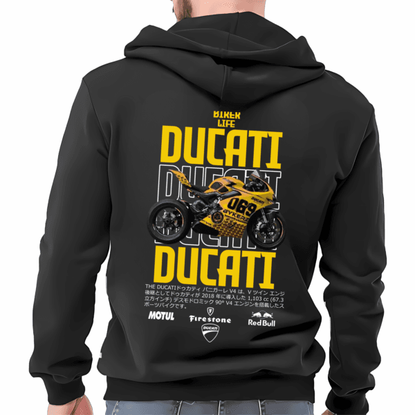 Speed & Style: DUCATI Men's Hoodie - Image 2