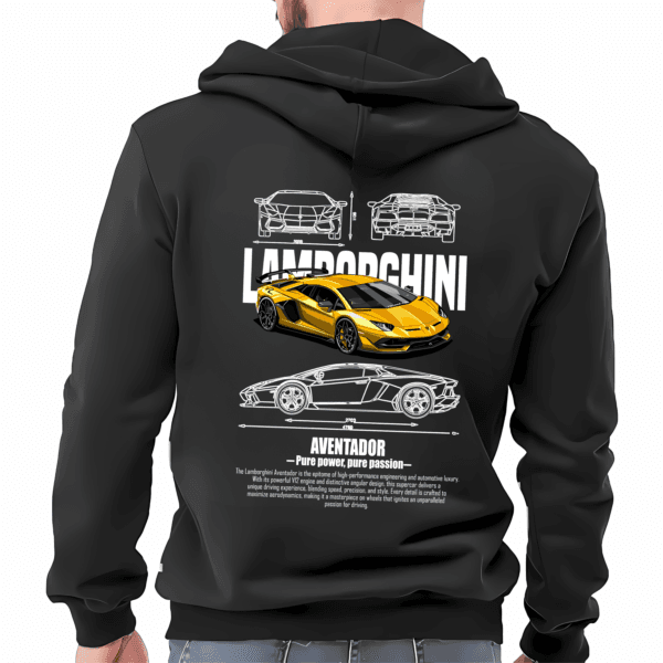 Speed & Style: LAMBORGHINI Men's Hoodie - Image 2