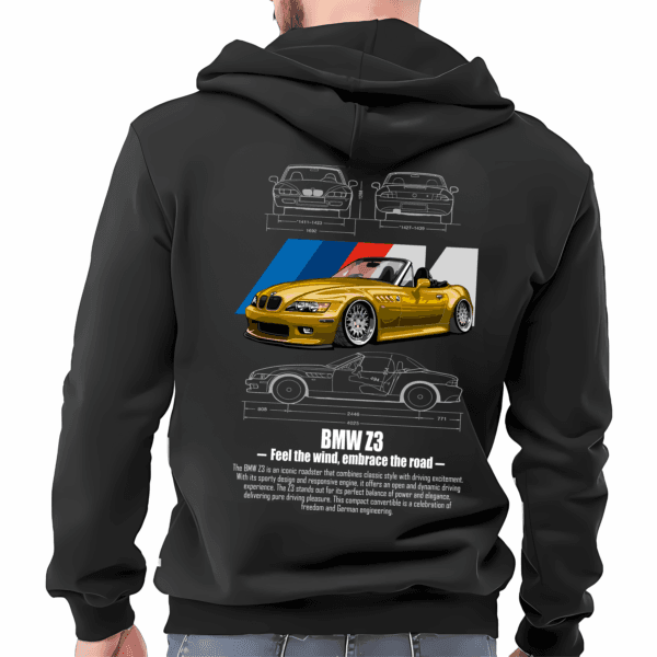 Speed & Style: BMW Men's Hoodie - Image 2