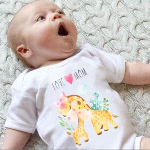 Adorable Onesie Delight: A Soft & Stylish Baby Romper For Mothers day.