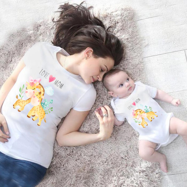 Mom & Mini Love Set – Matching Mother’s Day T-Shirt & Baby Romper