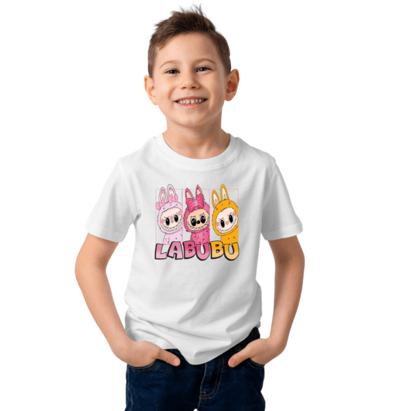 LABUBU Magic Tee – Cute Cartoon Print T-Shirt for Kids