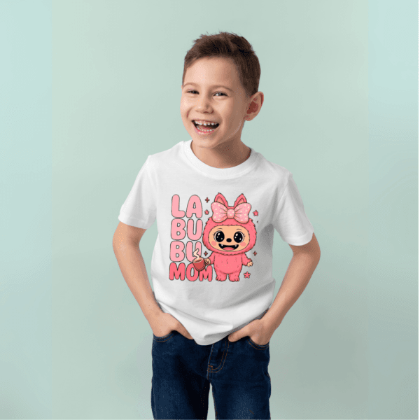 LABUBU Magic Tshirt – Cute Cartoon Print T-Shirt for Kids - Image 2