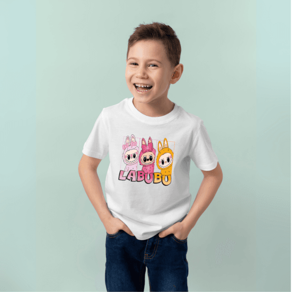 LABUBU Magic Tee – Cute Cartoon Print T-Shirt for Kids - Image 2