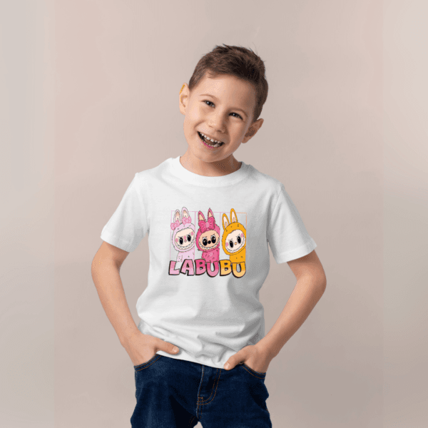 LABUBU Magic Tee – Cute Cartoon Print T-Shirt for Kids - Image 3