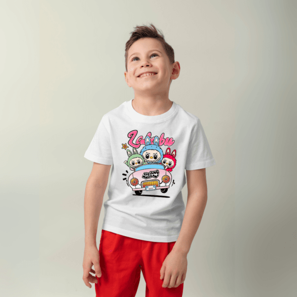 LABUBU Magic T-shirt3 – Cute Cartoon Print T-Shirt for Kids - Image 3